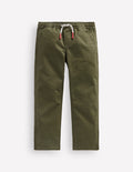 Slim Pull-on Pants-Woodland Green