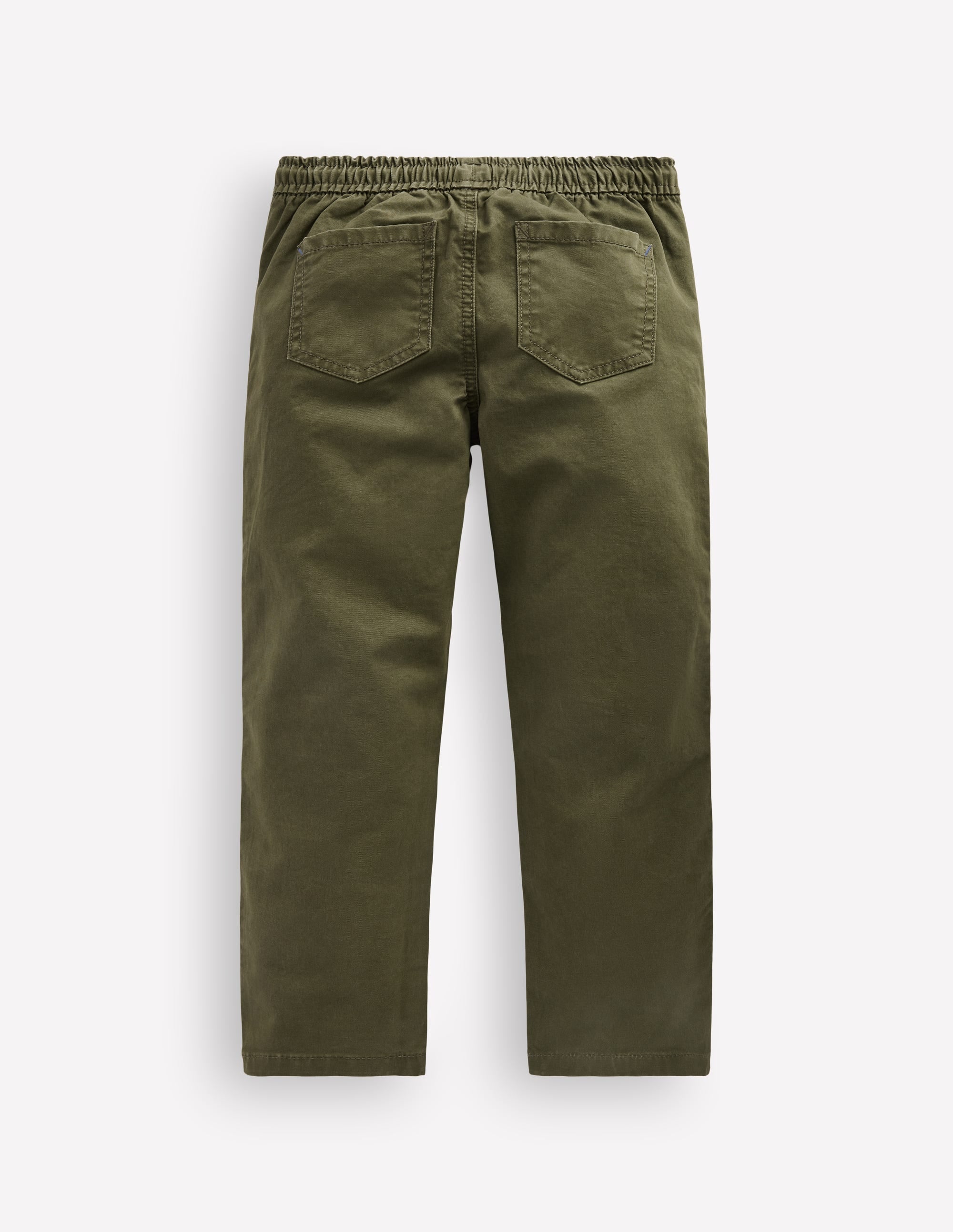 Slim Pull-on Pants-Woodland Green