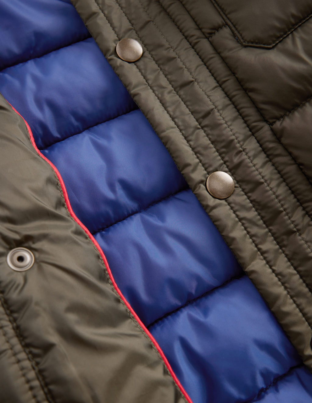 Baffled Collar Jacket-Khaki