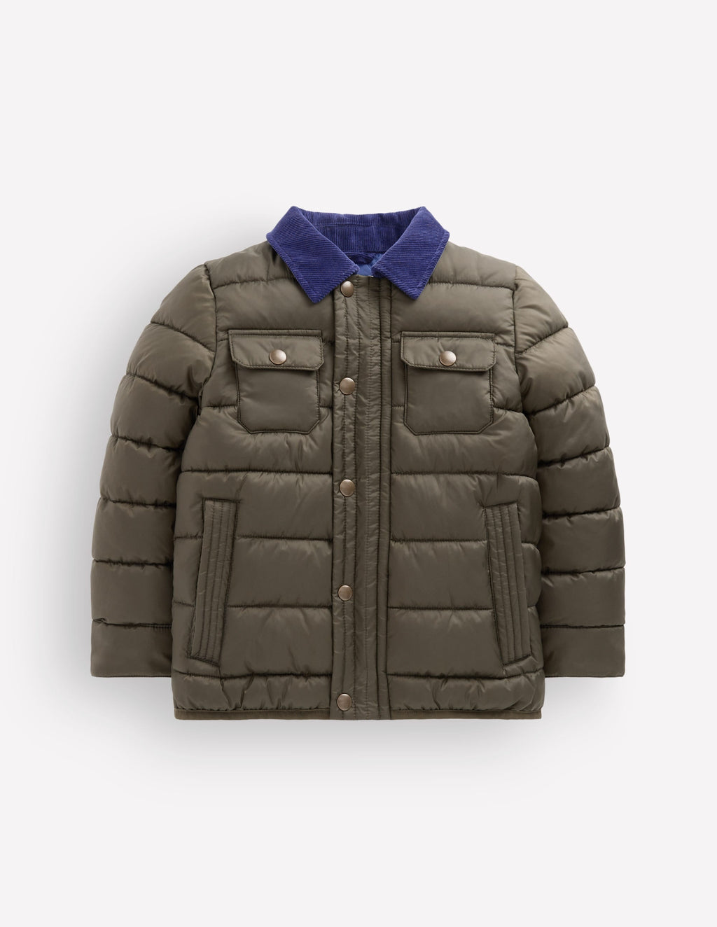 Baffled Collar Jacket-Khaki