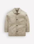 Cotton Front Pocket Overshirt-ACID WASH GREEN
