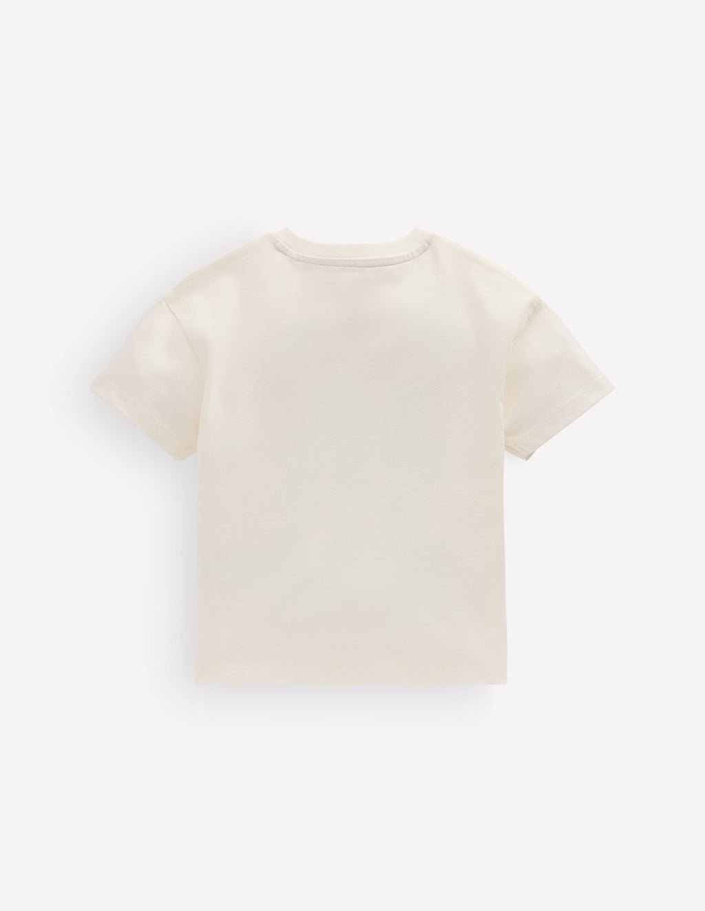 Short Sleeve Printed T-shirt-Soft Ivory Cats
