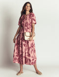 Draw Waist Fashion Dress-Chalf Pink, Planted Meadows