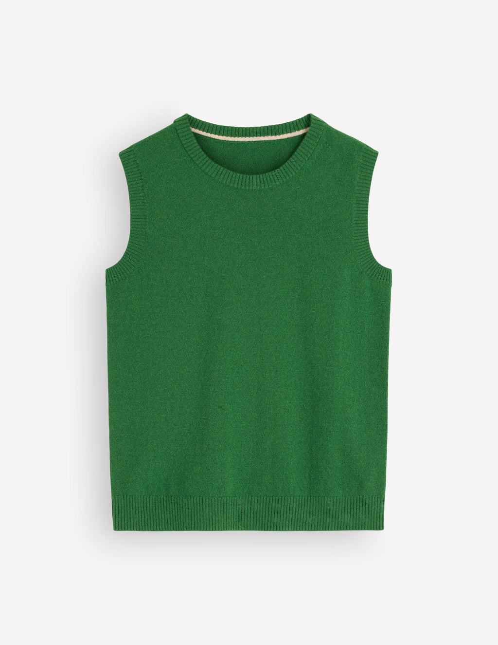 Elsie Cashmere Tank-Fresh Green