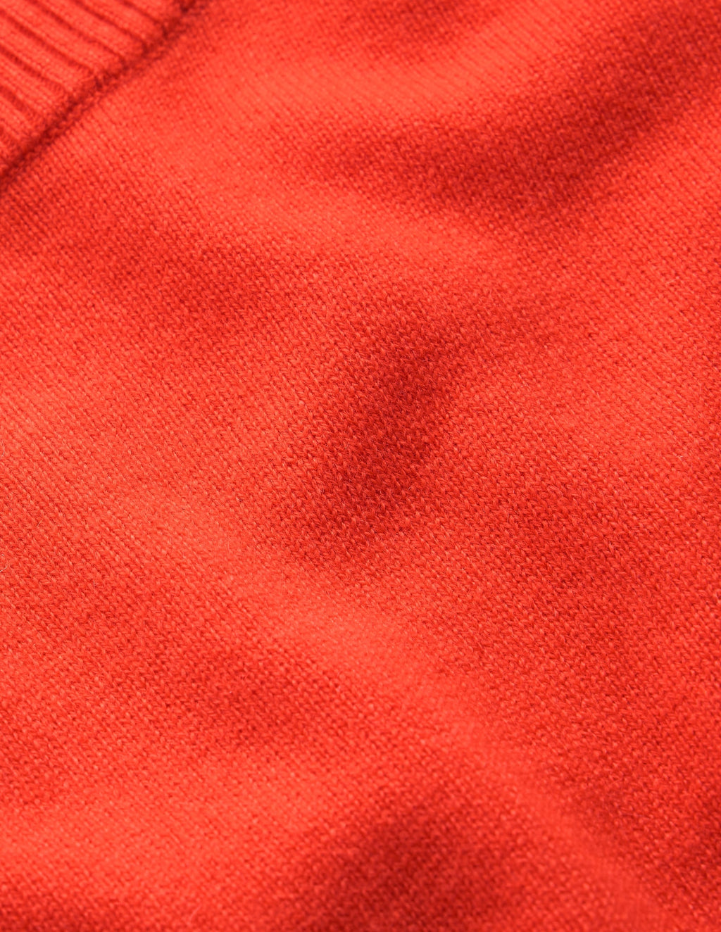 Elsie Cashmere Crew T-Shirt-Orange Lily
