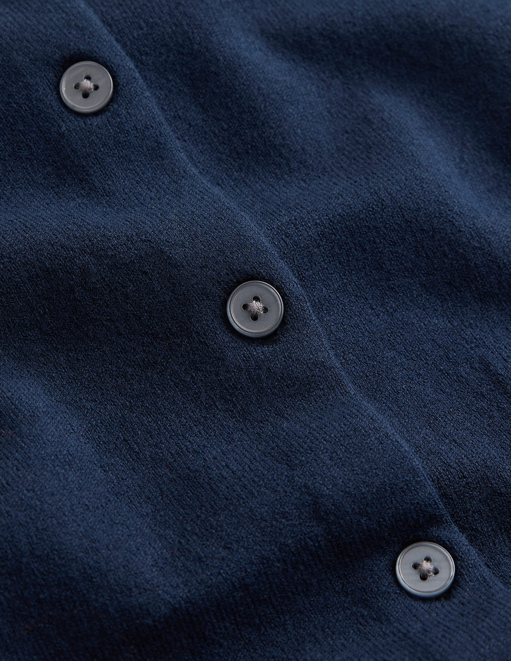 Camilla Cotton Crew Cardigan-Navy