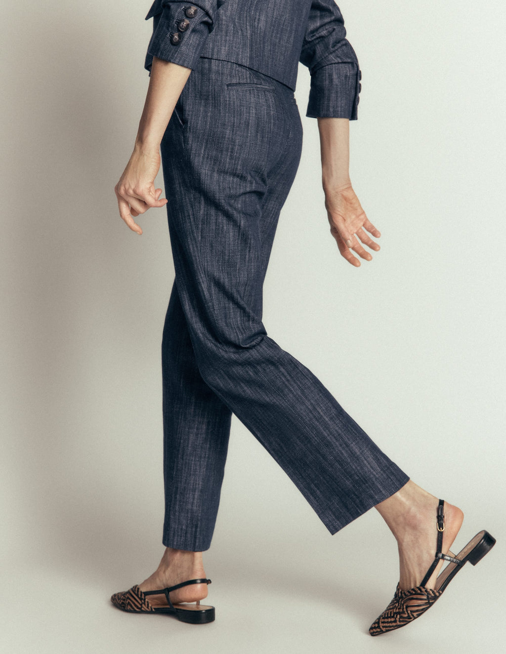 Canonbury Twill 7/8 Pants-Indigo
