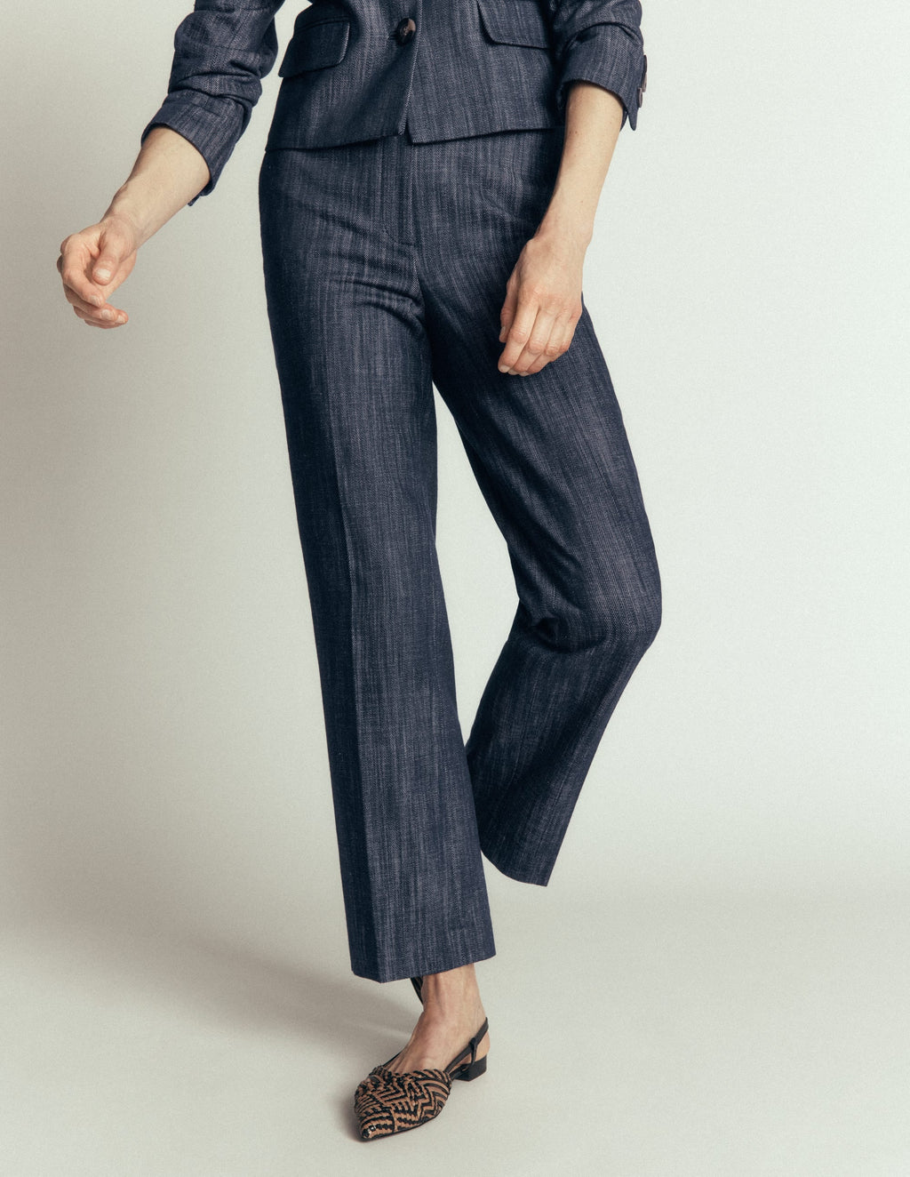 Canonbury Twill 7/8 Pants-Indigo