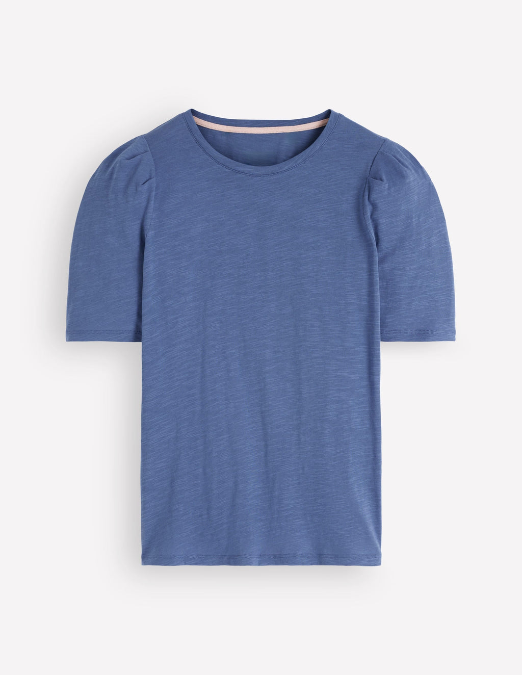 Sophie Puff Sleeve T-shirt-Denim Blue