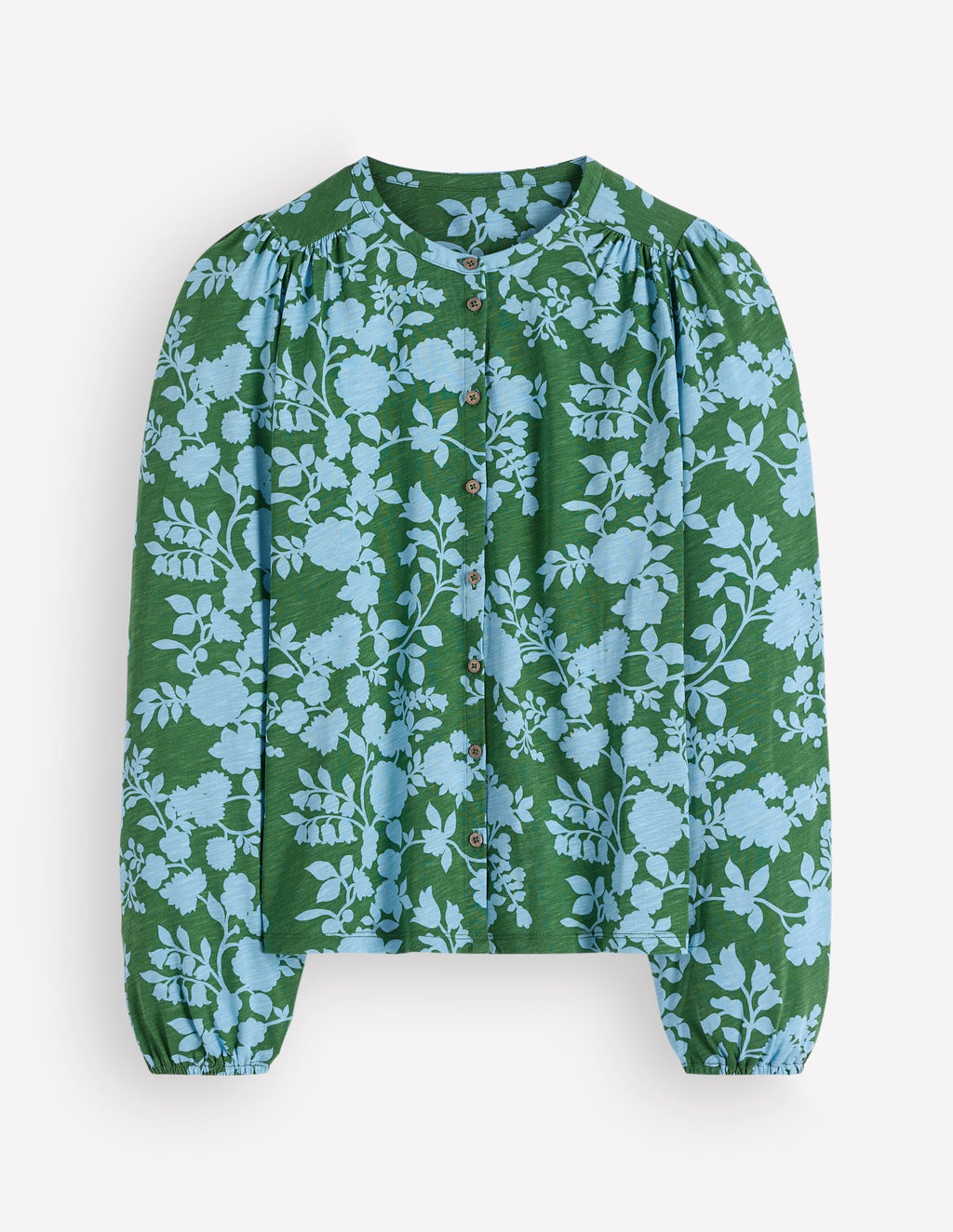 Ara Jersey Shirt-Alpine Green, Bouquet Breeze