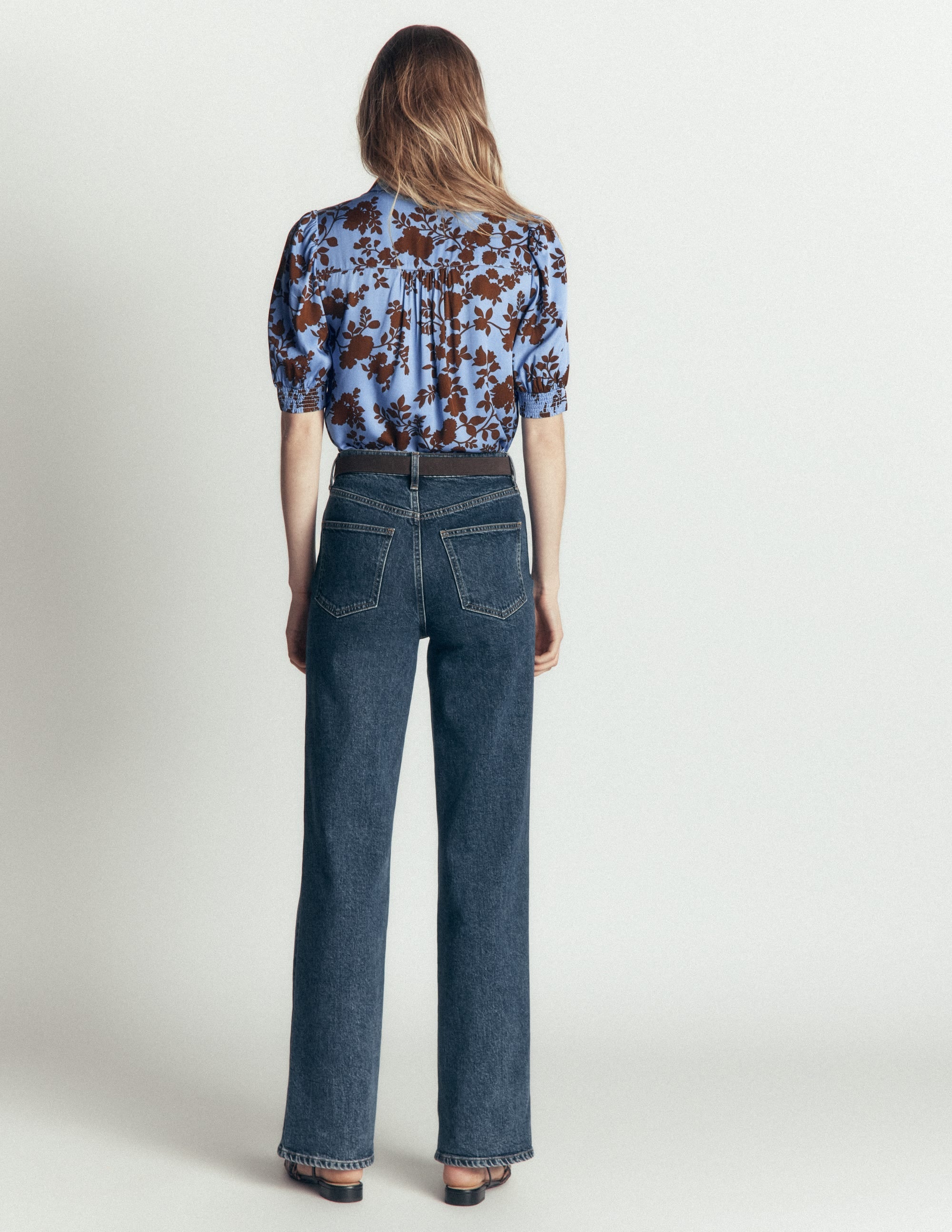 Penelope Viscose Top-Forget Me Not, Bouquet Breeze